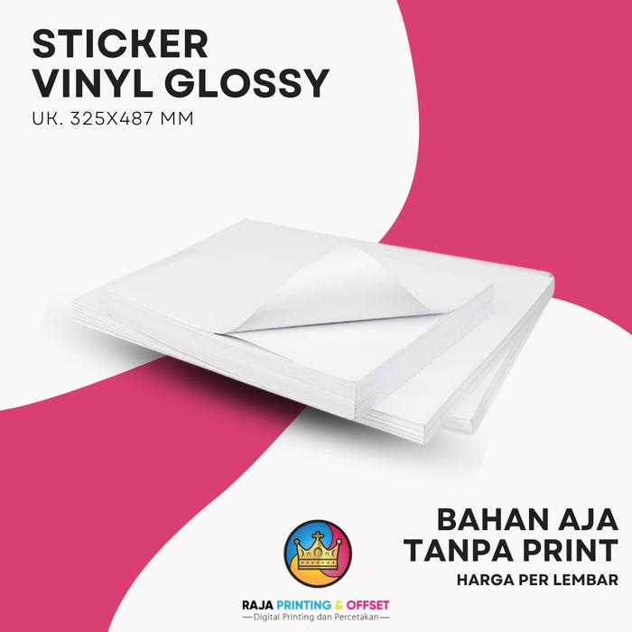 Gambar STICKER STIKER A3+ BAHAN VINYL GLOSSY MATTE Uk. 325x487 mm TANPA PRINT - Vinyl Glossy dari RAJA PRINTING DAN OFFSET undefined Tokopedia