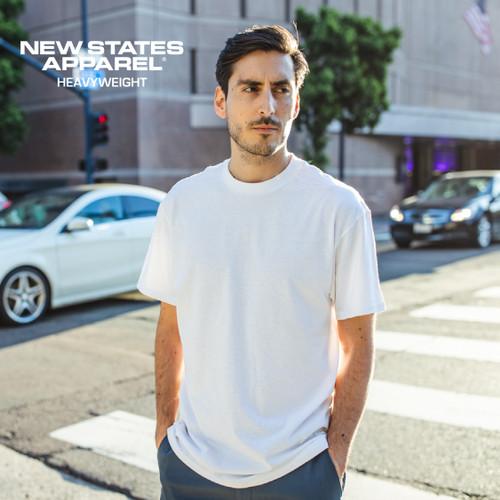 Gambar Kaos New States Apparel Heavyweight T-shirt 5400 - WHITE, S-XL dari Newstates Indonesia undefined Tokopedia