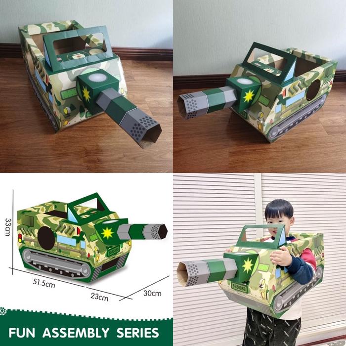 Gambar Lilbio diy board costume - diy kostum anak - prakarya anak - Tank dari Lilbil Toys 2 undefined Tokopedia