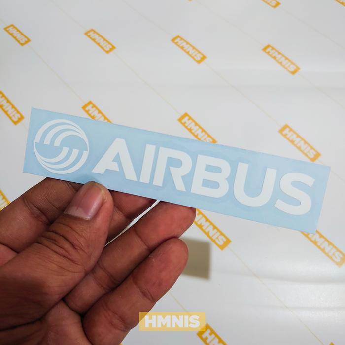 Gambar Sticker Airbus, Sticker Airbus Logo, Sticker Penerbangan Airbus - White, Besar 20x4 cm dari HMNIS undefined Tokopedia