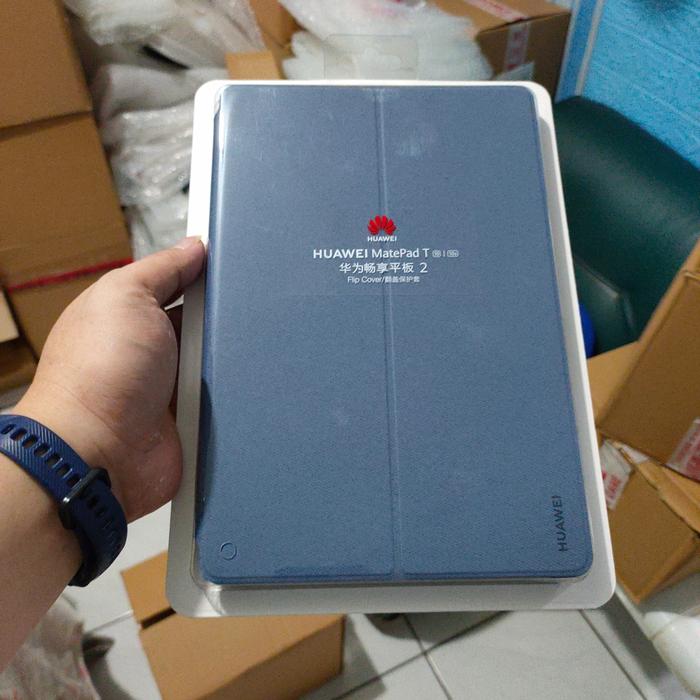 Gambar Case Flip Cover Huawei Matepad T10/T10s Book Cover original - Biru dari Nitnot Gadget undefined Tokopedia