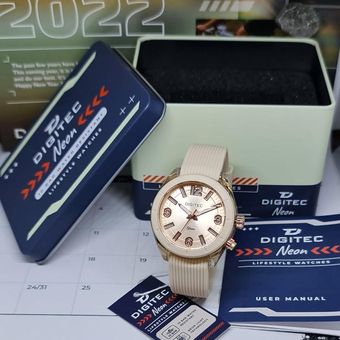 Gambar Digitec Neon Original Garansi Resmi Jam tangan Analog LED - Cream Rosegold dari wtsonly Digitec undefined Tokopedia