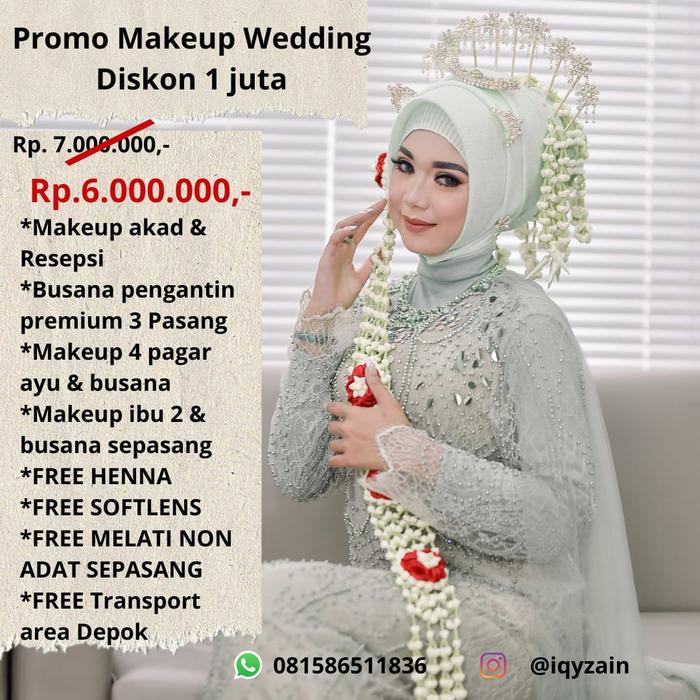 Gambar Paket Lengkap MakeUp Wedding | Nikah Akad Pesta | Tenda Dekorasi Video - Promo Wedding dari Zalvaro Shop undefined Tokopedia