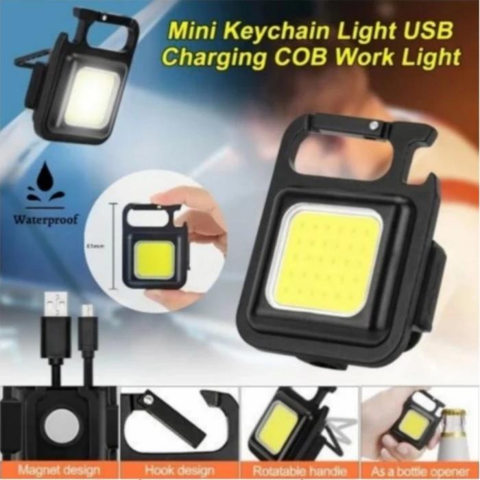 Gambar LAMPU MINI USB COB GANTUNGAN KUNCI CAMPING LED SENTER SUPER TERANG dari aldiano22 shop undefined Tokopedia