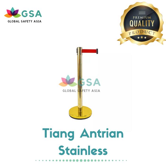 Gambar Queue Line Stainless Hight Quality - Gold, Kuning dari Global Safety Asia undefined Tokopedia