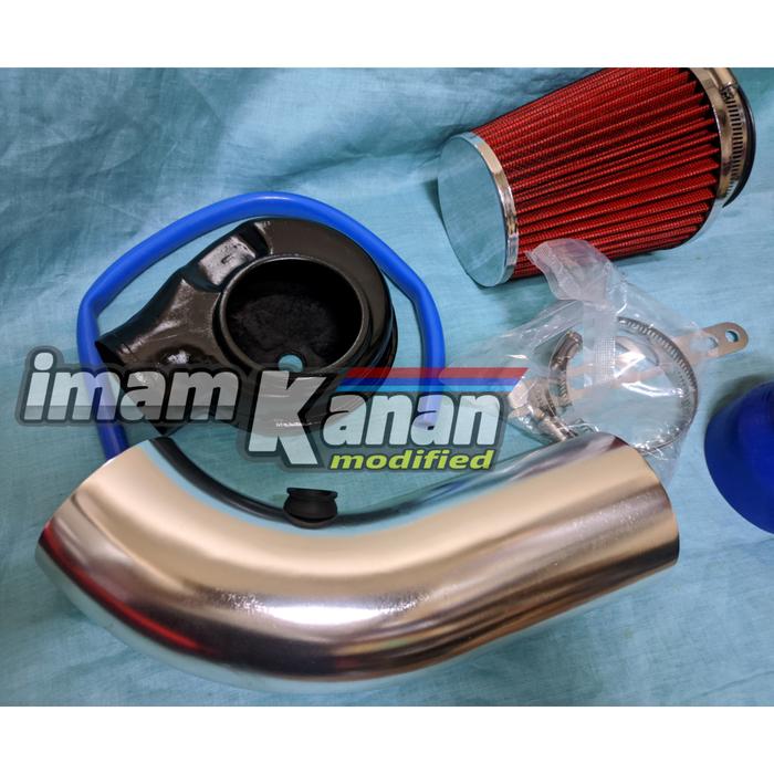 Gambar open filter, filter udara, intake pipe karbu, carbu corolla dx, kijang - pipa stanles dari SWap27.modified undefined Tokopedia