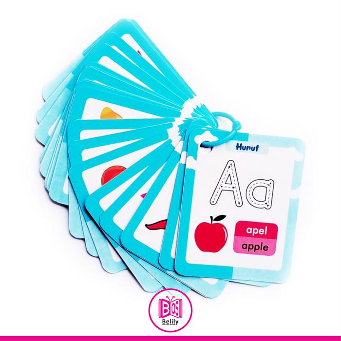 Gambar Mengenal Huruf Alfabet - Flash Card Mainan Edukasi (Mion) - Mion_Alfabet dari belily undefined Tokopedia