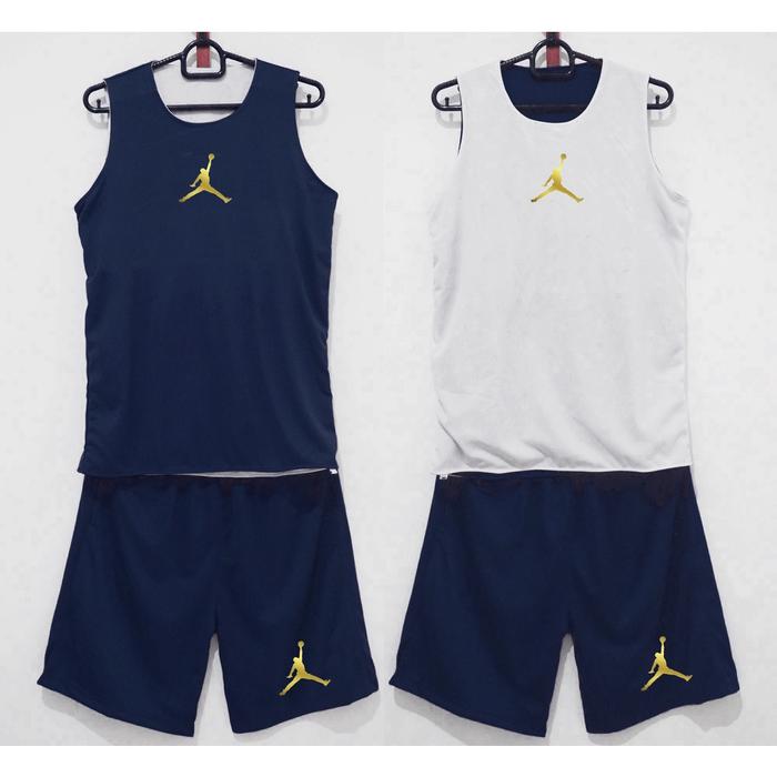 Gambar jersey Basket Anak / Jordan Jumpman Performance Small ( bolak-balik ) - dongker-putih, XS dari SPORT KJ undefined Tokopedia