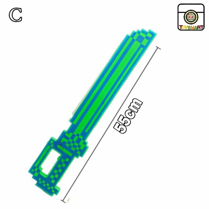 Gambar mainan anak pedang minecraft led music - Putih dari Toys Mart Malibu undefined Tokopedia