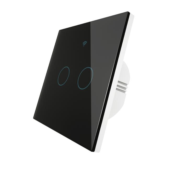 Gambar MOES - Smart Touch Switch 2 Gang - Saklar Sentuh Pintar 2 Switch - Hitam dari MoesHouse Official Store Jakarta Timur Tokopedia