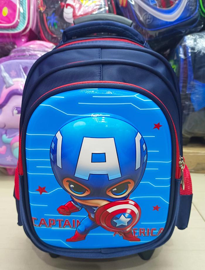 Gambar TAS DORONG TROLLEY TK / PAUD DINO DINOSOURUS 3Res IMPORT Luwi 12" - CAPT LUWI dari OnLanShop undefined Tokopedia