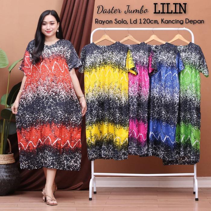 Gambar Daster Batik Jumbo Kancing 6 - lilin ld120 dari G Batik undefined 5 Tokopedia