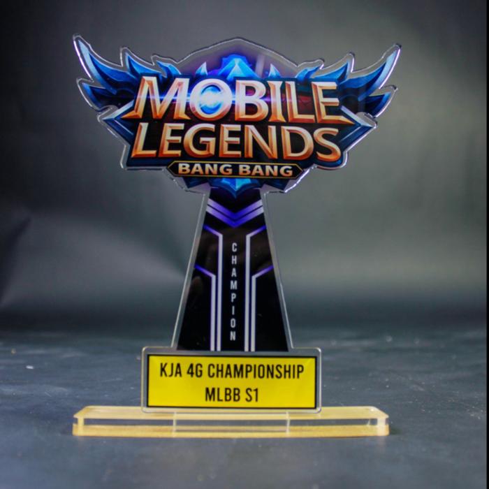 Gambar Piala Plakat Mobile Legend, Trophy Plakat MLBB dari ASAKA PRIMA undefined Tokopedia