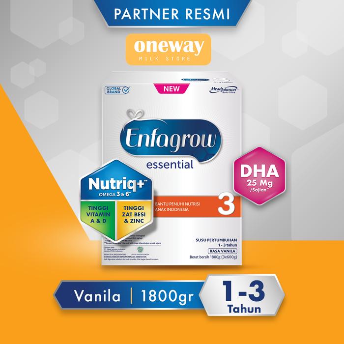Gambar Enfagrow Essential 3 1800 gr Susu Formula Anak dari Toko Oneway - Cabang undefined Tokopedia