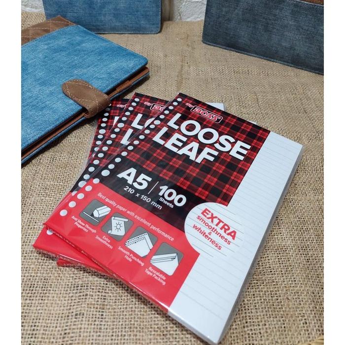 Gambar Kertas Isi Binder A5, B5 100 sheets, Kertas Binder B5 100 sheets - Big Boss, A5 lobang 20 dari Zira Media Kota Administrasi Jakarta Barat Tokopedia