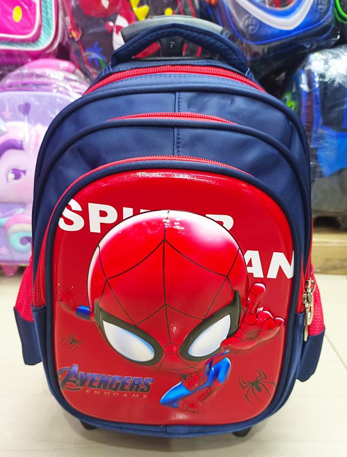 Gambar TAS DORONG TROLLEY TK / PAUD DINO DINOSOURUS 3Res IMPORT Luwi 12" - SPIDER LUWI dari OnLanShop undefined Tokopedia