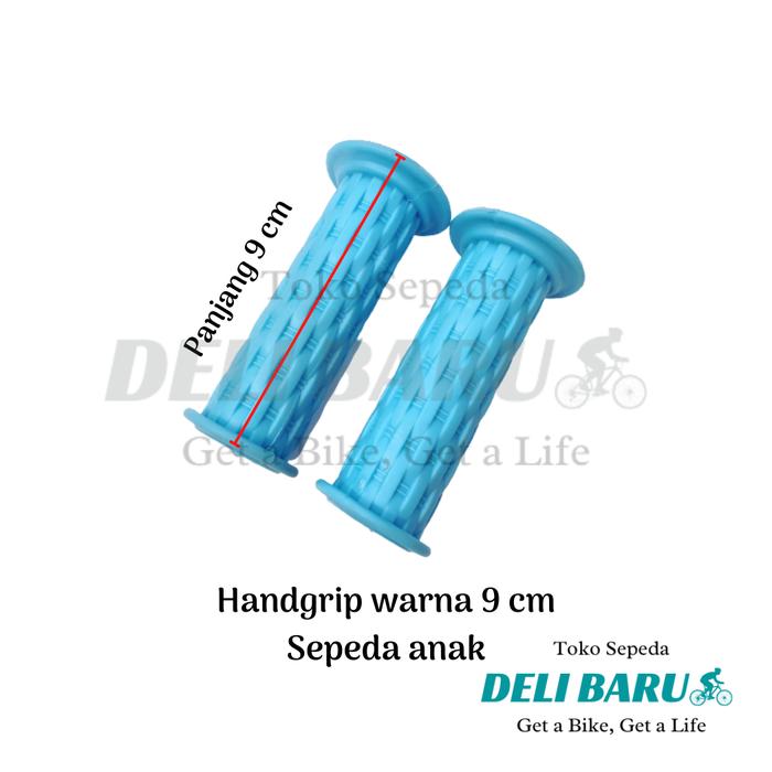 Gambar Delibaru Handgrip panjang 9 cm warna grip model kuping sepeda anak - Biru dari Deli baru undefined Tokopedia