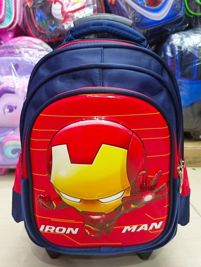 Gambar TAS DORONG TROLLEY TK / PAUD DINO DINOSOURUS 3Res IMPORT Luwi 12" - IRON LUWI dari OnLanShop undefined Tokopedia