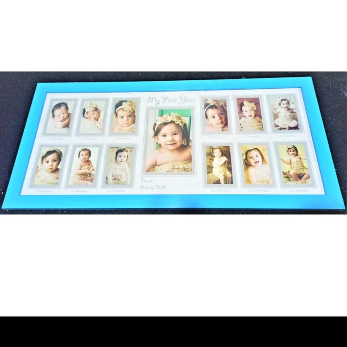 Gambar Bingkai Foto Family Susun Tiga Minimalis mewah Ukuran 27x57 Cm - Biru dari safeeagreenplant undefined Tokopedia