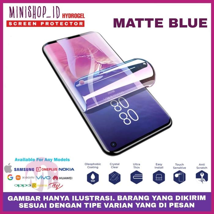 Gambar VIVO IQOO 11 PRO ANTI GORES GLOSSY MATTE BLUELIGHT ANTI SPY HYDROGEL - S - MATTE BLUE dari MINISHOP OFFICIAL undefined Tokopedia