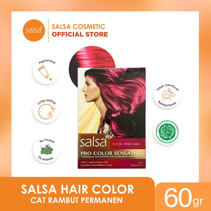 Gambar SALSA Hair Color Permanent - Cat Semir Rambut Permanent - Pink dari Salsa Cosmetic undefined Tokopedia