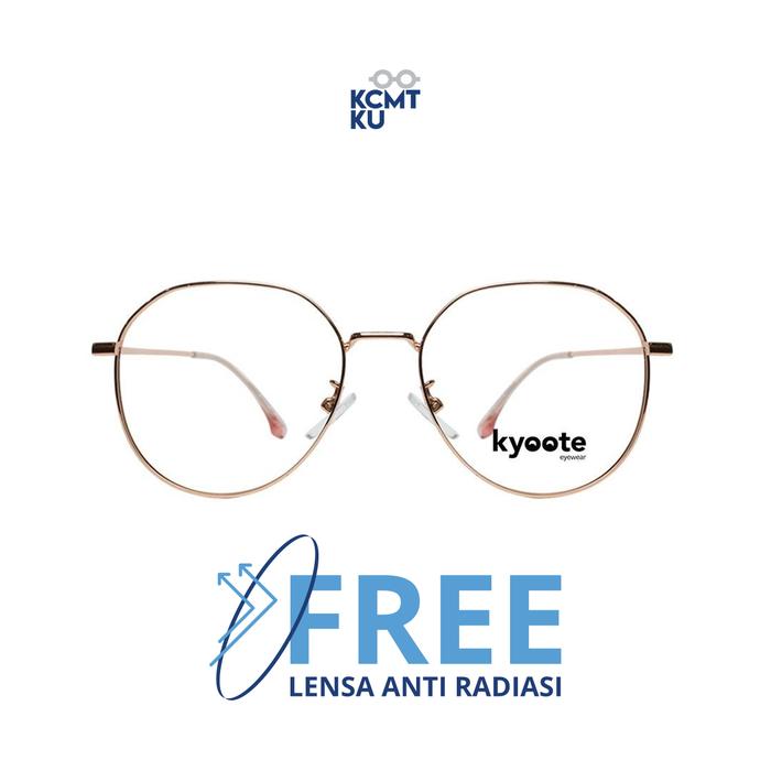 Gambar Kacamata Anti Radiasi Kyoote Gam UV++420 PC Technology - Rose Gold dari KCMTKU Optikal undefined Tokopedia