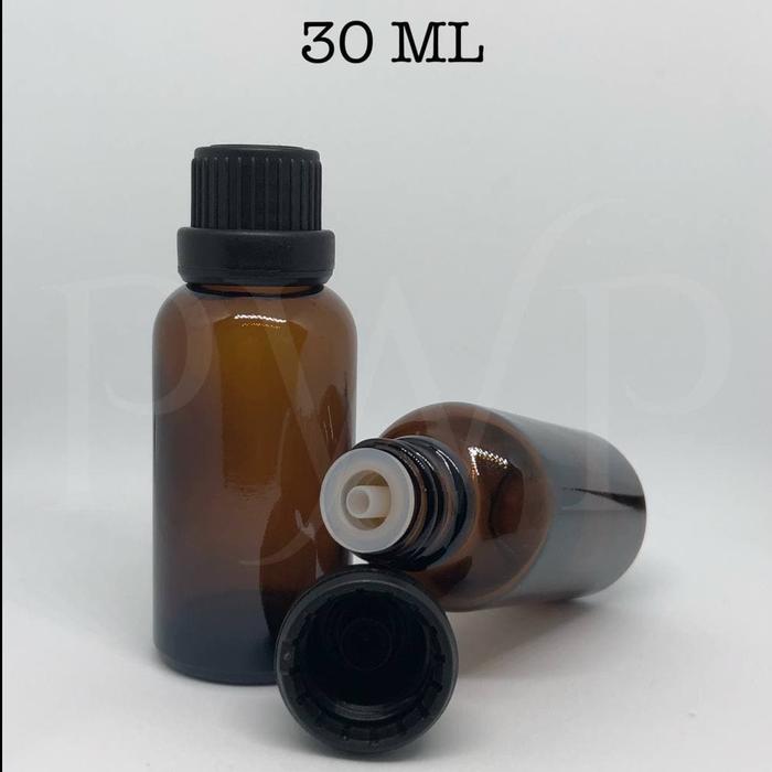 Gambar Botol Kaca Amber 30ml / Botol Essential Oil 30ml ( Instant Kurir ) - Black DS dari EEL Packaging Store undefined Tokopedia