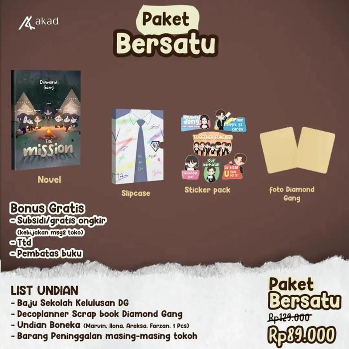 Gambar Novel Diamond Gang The Mission Karya Ita Krn - Paket Bersatu dari Sarang Buku_NEW undefined Tokopedia