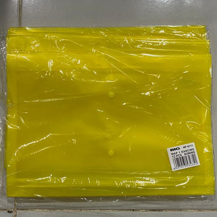 Gambar Map Kancing 1 Big 8111 / Map File Dokumen Plastik Warna F4 Folio - Kuning dari Toko Bintang Kasih undefined Tokopedia
