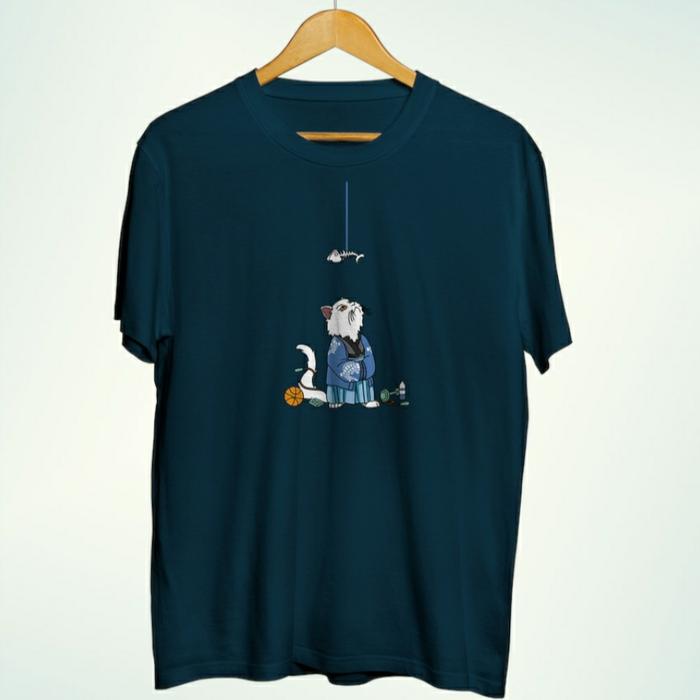 Gambar Tshirt pria kaos big size 5xl navy soft combed lengan pendek premium - ITB, L dari kaos gede undefined Tokopedia