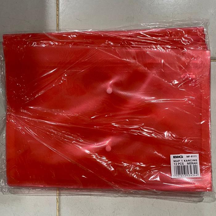 Gambar Map Kancing 1 Big 8111 / Map File Dokumen Plastik Warna F4 Folio - Merah dari Toko Bintang Kasih undefined Tokopedia