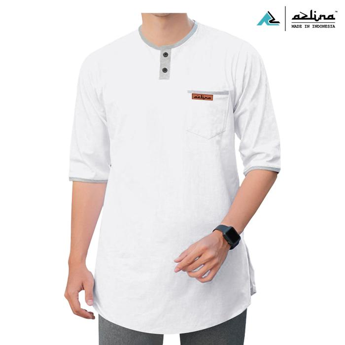 Gambar Koko Baju Kurta Gamis Kurta Terlaris Koko Pria Atasan Pria - Putih, M dari AzStore81 undefined Tokopedia