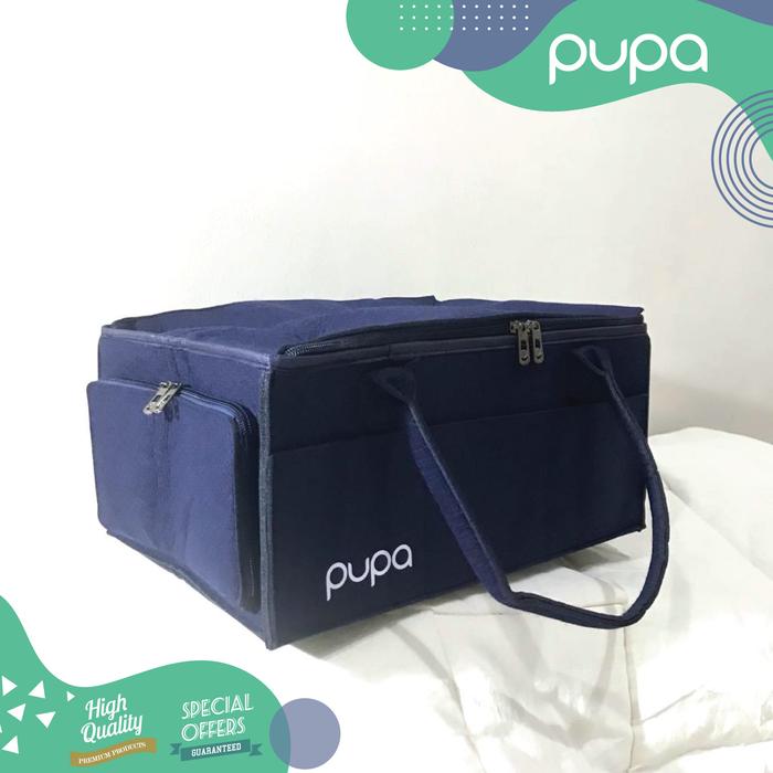 Gambar CADDY BAG BAYI + TUTUP RESLETING / FELT BABY DIAPER CADDY BAG ZIPPER Bunda Tas dari PUPA Baby undefined Tokopedia