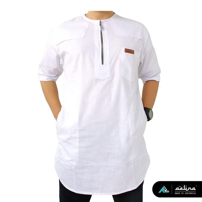 Gambar [ NEW ] TERMURAH KOKO KURTA ZAID - koko dewasa lengan pendek 2020 - Putih, XXL dari AzStore81 undefined Tokopedia