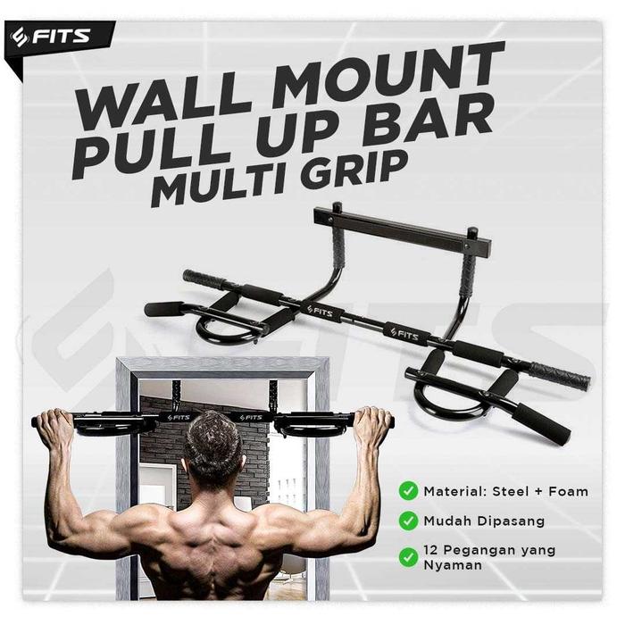 Gambar SFIDN FITS Premium Steel Wall Mount Pull Up Bar | Chin up Bar - Standart dari SFIDN FITS Shop undefined Tokopedia