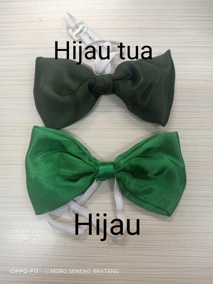 Gambar Dasi kupu kupu anak dewasa merah hitam surabaya murah - Hijau dari Moro seneng bratang undefined Tokopedia