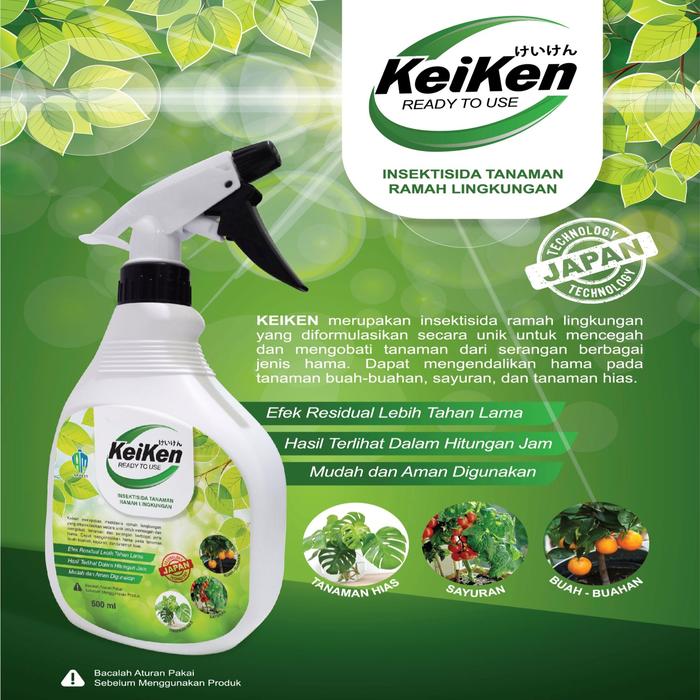 Gambar Keiken Obat Hama Tanaman Kutu putih, Ulat Daun, Lalat Buah 500ml Ampuh - 500ml dari Poison One Store undefined Tokopedia
