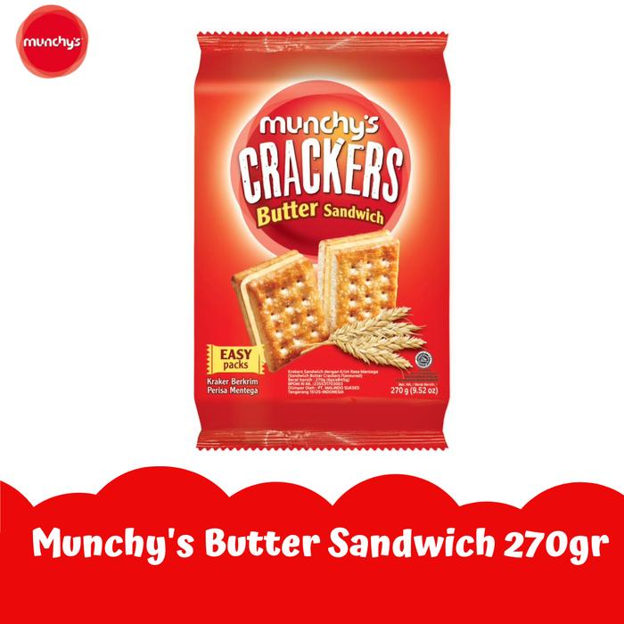 Gambar Munchy's Sandwich Cracker 270gr dari Munchy&#39;s Official Store undefined Tokopedia