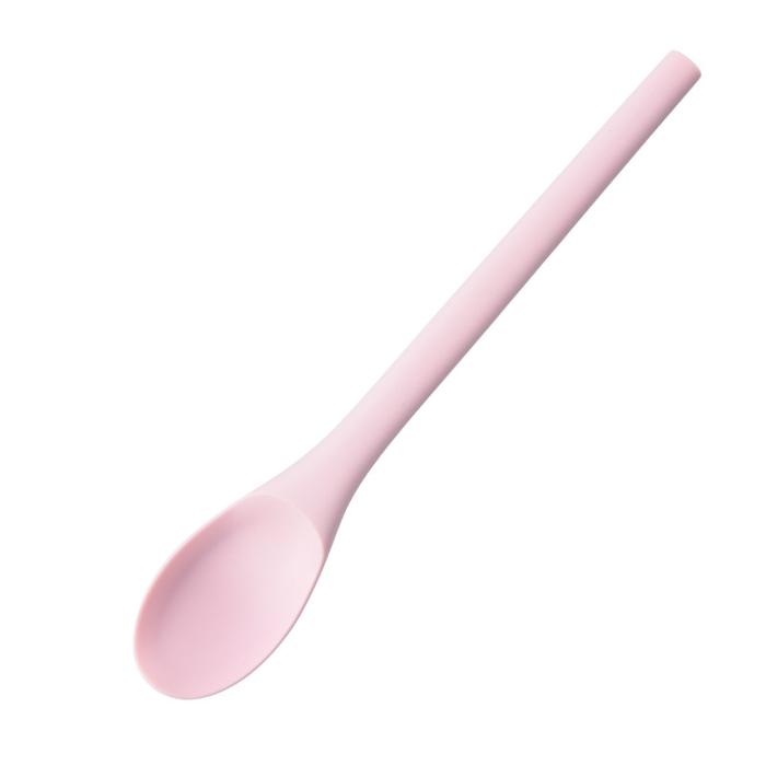 Gambar silicone slim spoon spatula 20cm / spoonela sendok makan silikon/ sendok makan anak - pink dari etc shopline undefined Tokopedia
