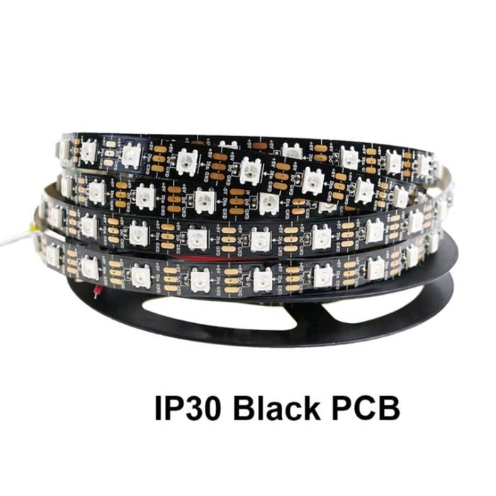 Gambar [Per Mata] LED Strip WS2812B Addresable RGB 5V 5050 IP30 60 led/m - Hitam dari QYU Online Shop undefined Tokopedia