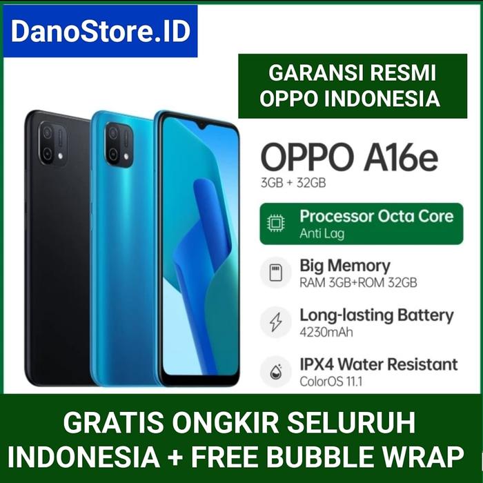 Gambar oppo a16e 3/32gb garansi resmi - Biru dari DanoStoreID undefined Tokopedia