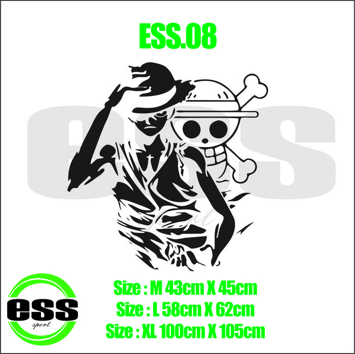 Gambar Cutting Wall Sticker Stiker Dinding Anime Kartun One Piece Lutfi Baru - 08, M dari ESS Sport undefined Tokopedia