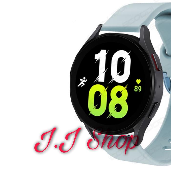 Strap Silicone Rubber Watch Band Tali Samsung Galaxy Watch 40mm 44mm  Band Hitam