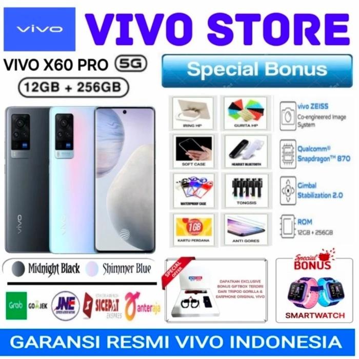 Gambar VIVO X60 RAM 8/128 GB GARANSI RESMI VIVO INDONESIA - X60 Pro Black, Bns8+ RobotGift dari 189 CELL undefined Tokopedia