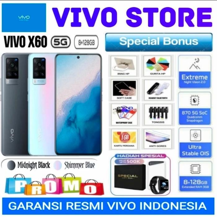 Gambar VIVO X60 RAM 8/128 GB GARANSI RESMI VIVO INDONESIA - X60 8/128 Black, No bonus dari 189 CELL undefined Tokopedia