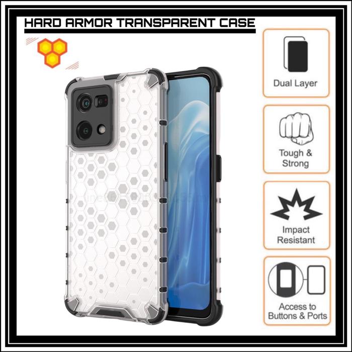 Gambar OPPO RENO 7 RENO7 4G HONEYCOMB ORIGINAL CASE HARD COVER SOFT PC CLEAR - CLEAR, OPPO RENO 7 4G dari Original Shop Nillkin Kota Administrasi Jakarta Pusat Tokopedia