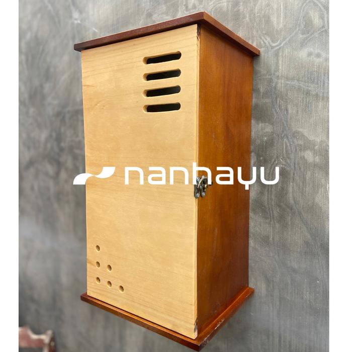 Gambar Box cover meteran listrik prabayar dan pascabayar - NEO - Rangka Cokelat, Prabayar/Token dari nanhayu custom woodcraft undefined Tokopedia