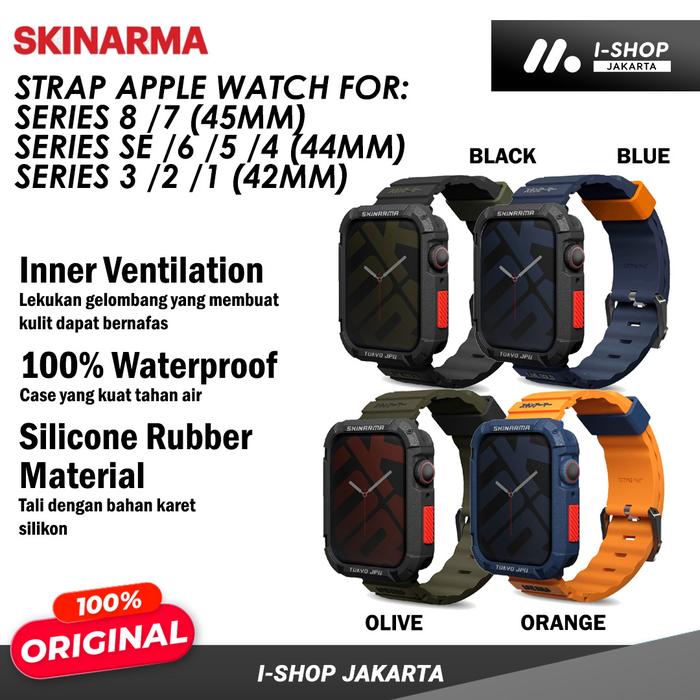 Jual Strap Apple Watch 45mm Tali Silicone Rubber Waterproof