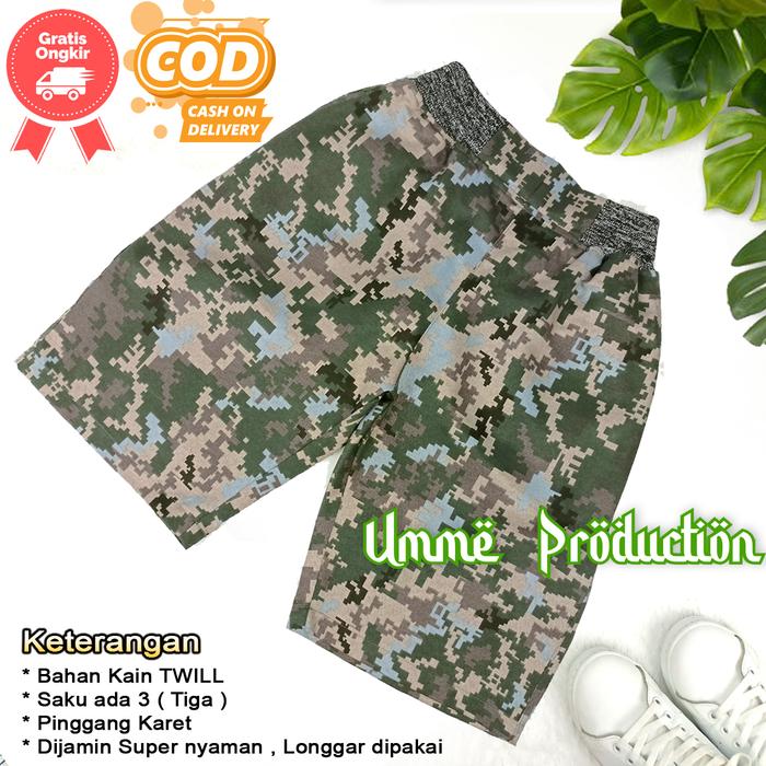 Gambar kolor celana boxer pants army loreng pendek chino tactical camo sport - Army B2, Ukuran XL dari Toko Umme Production undefined Tokopedia