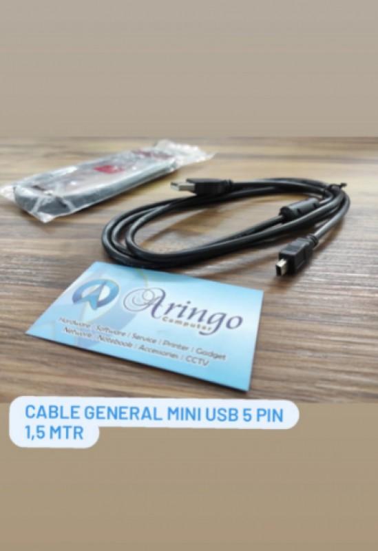 Gambar Cable General Mini USB 5 Pin 1,5 mtr dari Aringo Computer Samarinda undefined Tokopedia